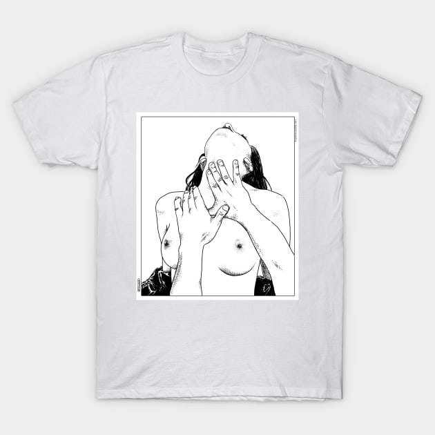 asc 413_La douceur dangereuse (Deadly paws in velvet gloves) T-Shirt by apolloniasaintclair